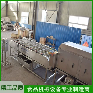 商用中药材毛辊清洗机 土豆毛辊清洗机  红薯平行毛辊去皮清洗线