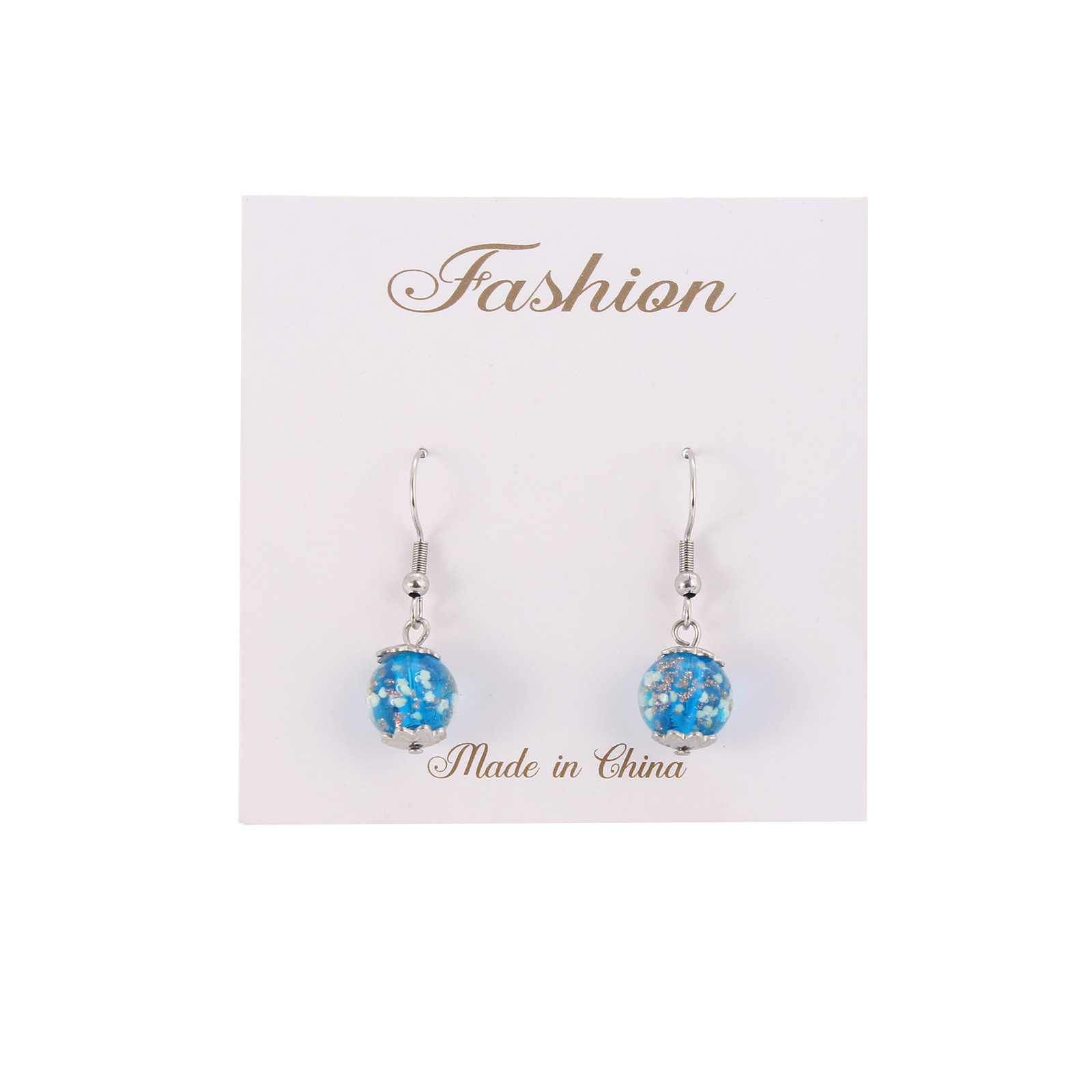 Simple Style Ditsy Floral Stainless Steel Plating Drop Earrings 1 Pair