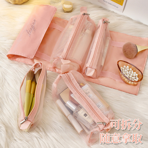 Women's portable cosmetic bag  new large-capacity travel storage bag travel skin care product packaging toiletry bag box