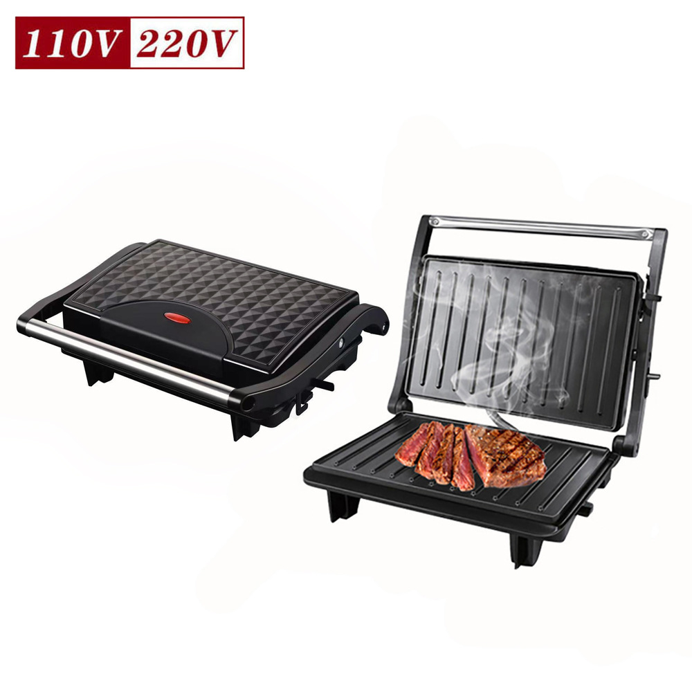 Máquina de carne americana neutral Panini máquina de desayuno barbacoa salchicha a la parrilla hamburguesa pan sándwich GRILL MAKER
