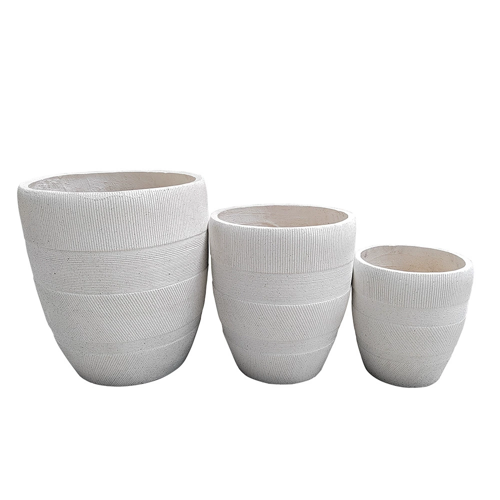 Round flowerpot, realistic furniture