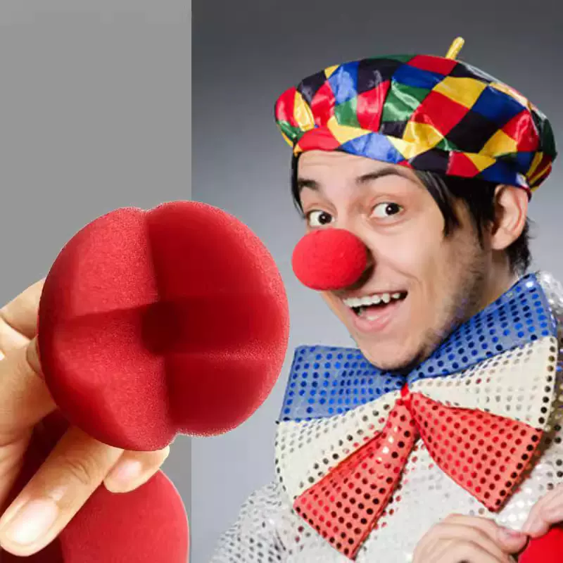 规格50mm小丑鼻子红色海棉球 魔术道具派对活动用品 小丑装扮