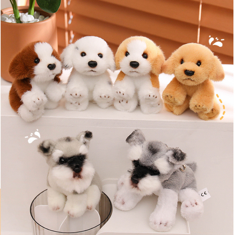 Simulación transfronteriza animal juguetes de peluche creativos para niños muñecas de perro de madera chicas lindas Día de San Valentín puppies image 1