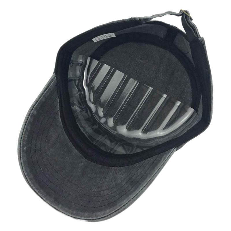 Flat Cap Men's Military Cap Spring and Summer Washed and Distressed Men's Hat Korean Style Casual Duck Cap Trendy Summer Sun Hat