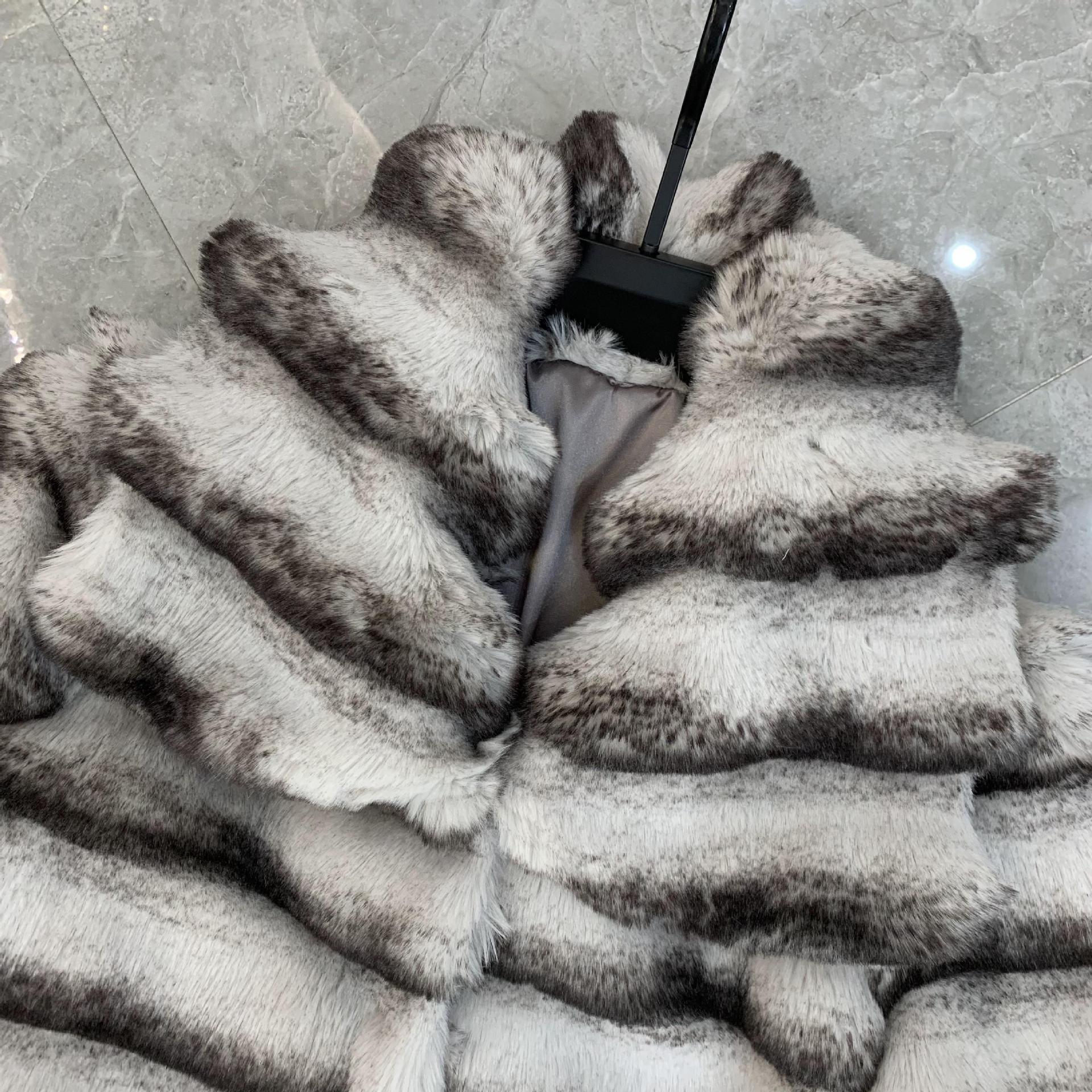 Women's Clothing Autumn and Winter New Retro Rex Rabbit Fur Chinchilla Fur Coat Women's High end Young Fur Short Style_voghion.com