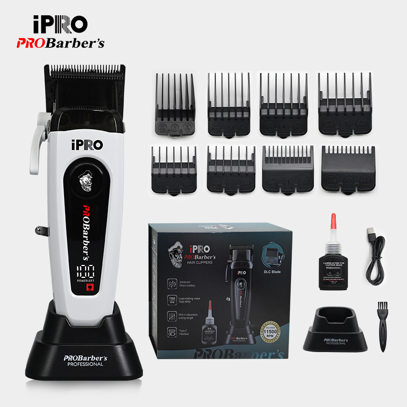 Nuevo cortador de pelo transfronterizo motor sin escobillas cortador de pelo eléctrico tijeras eléctricas especiales de alta velocidad de visualización digital doméstica salón de peluquería image 1