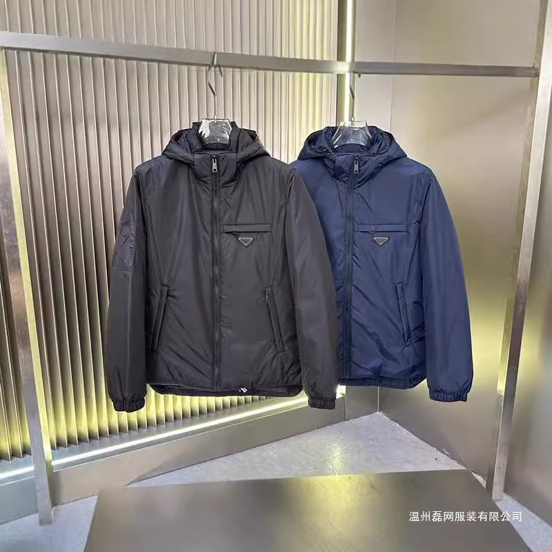 In-Stock High-Quality 2025 Winter Men's Fashionable Detachable Hood Stand-Up Collar down Jacket Casual Jacket Coat