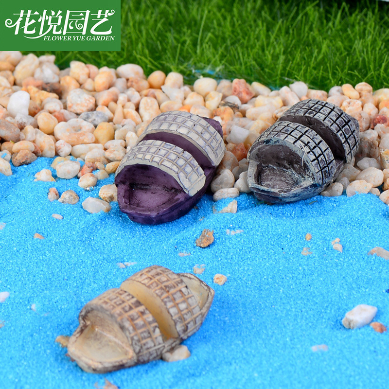 花悦园艺 苔藓微景观生态瓶 乌蓬 船 桌面 多肉树脂工艺装饰摆件