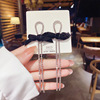 Fashionable earrings with bow, 2024 years, Korean style, internet celebrity