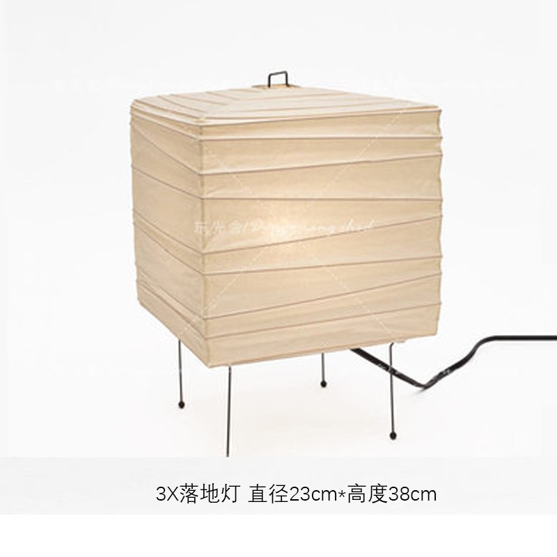 Noguchi Yong lámpara de mesa de estilo japonés dormitorio cabecera de cama wabi-ji estilo diseñador papel de arroz arte sala de estar casa de familia lámpara de pie