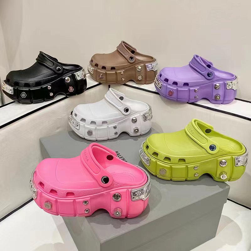 Summer Metal Studded Clogs - Image 1