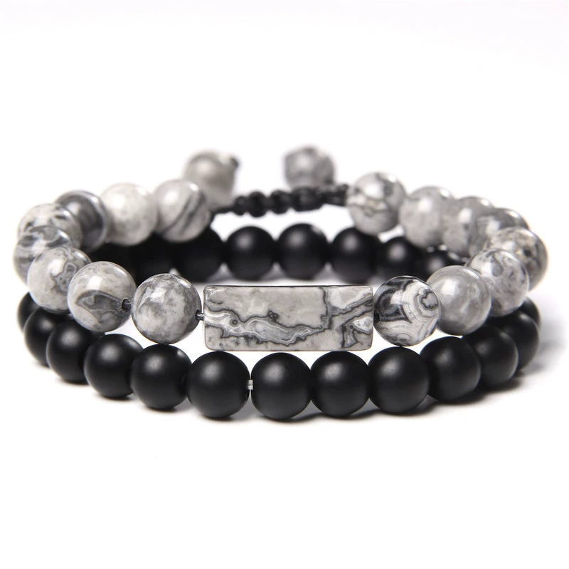  Organic ретро бисер bracelet прямоугольный плетеный набор для мужчин и женщин, европейский стиль