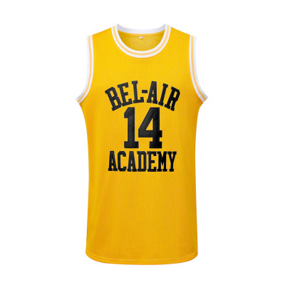 The Movie Will Smith 14 Number black yellow green 25 yellow Basketball clothes Mesh Jersey