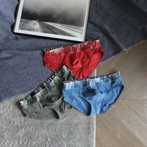 MENCCINO new pure cotton men's underwear sexy slim trendy men's underwear low-waist sports youth briefs