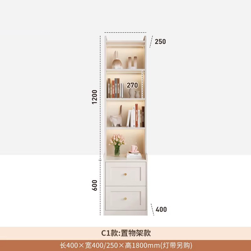 Cabina de cabezal de cama horizontal estilo francés sala de aire de crema doméstica pequeña casa estante de la cama simple percha de ropa armario de almacenamiento