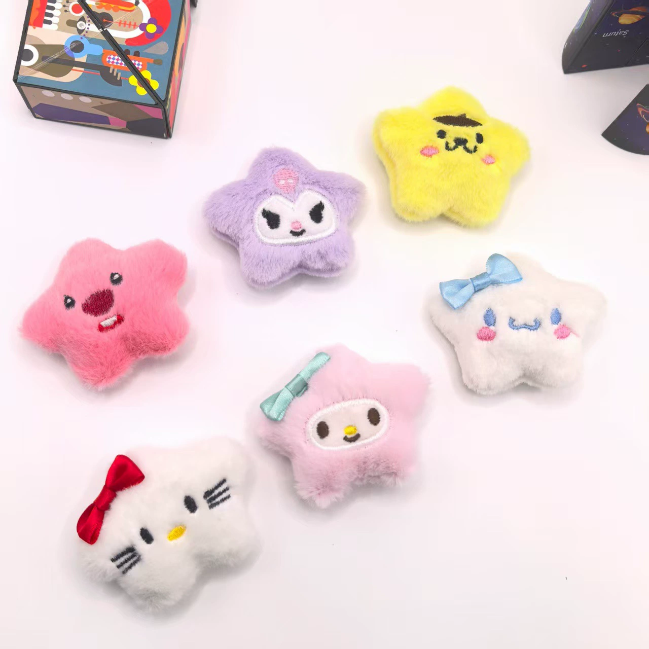 Пятиконечная звезда, трансвестит Sanrio, плюшевые аксессуары для кукол, сумки для одежды, обувь, носки, шапки, шарфы, аксессуары для волос, аксессуары, брошь