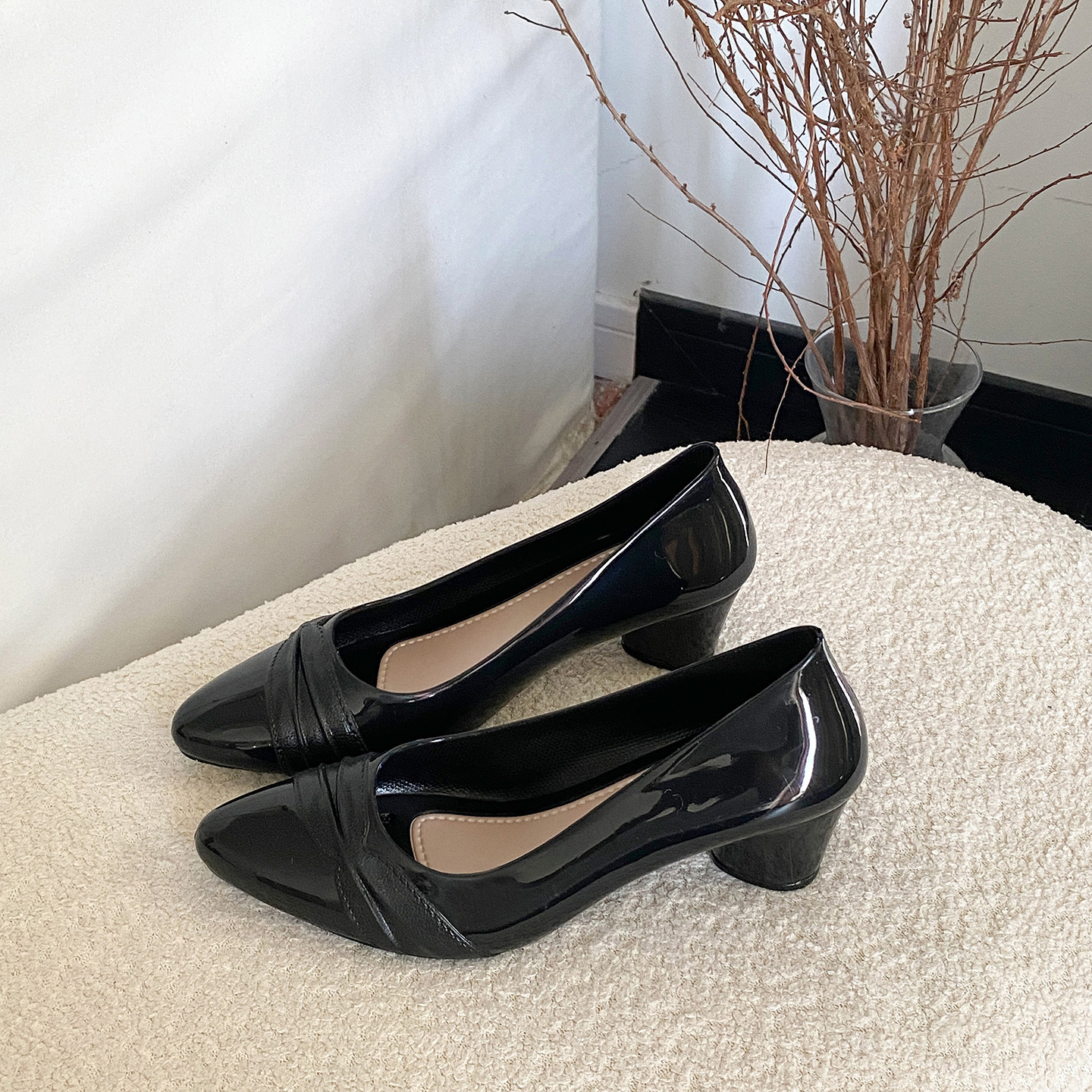 Cross-border French-style Pointed-toe Fashion Outdoor Sandals Women, Summer Thick-heeled Height-increasing Non-slip_vogvips.com