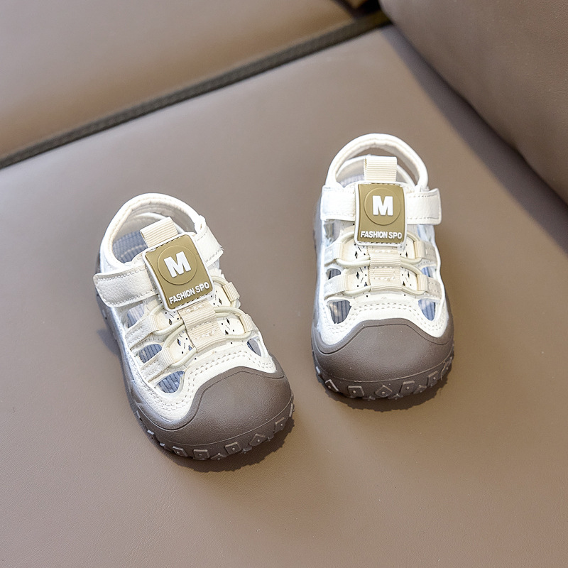 Zapatos de verano para bebés, sandalias de suela suave antideslizante para niños, zapatos de playa huecos y transpirables para niños. image 4