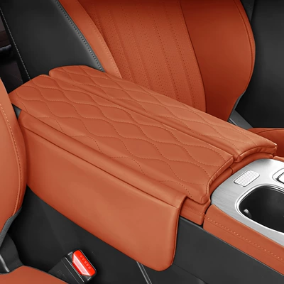 Suitable for 26 Models of the Tiggo Plus, the Original Car Color Matching Armrest Box Heightening Protective Cover and Central Armrest Pad (Armrest box pad) - 26-models-of-tiggo-8plusbrown