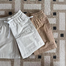 清仓!!!夏季小MA儿童绗缝锁眼两色休闲百搭短裤男宝女宝短裤