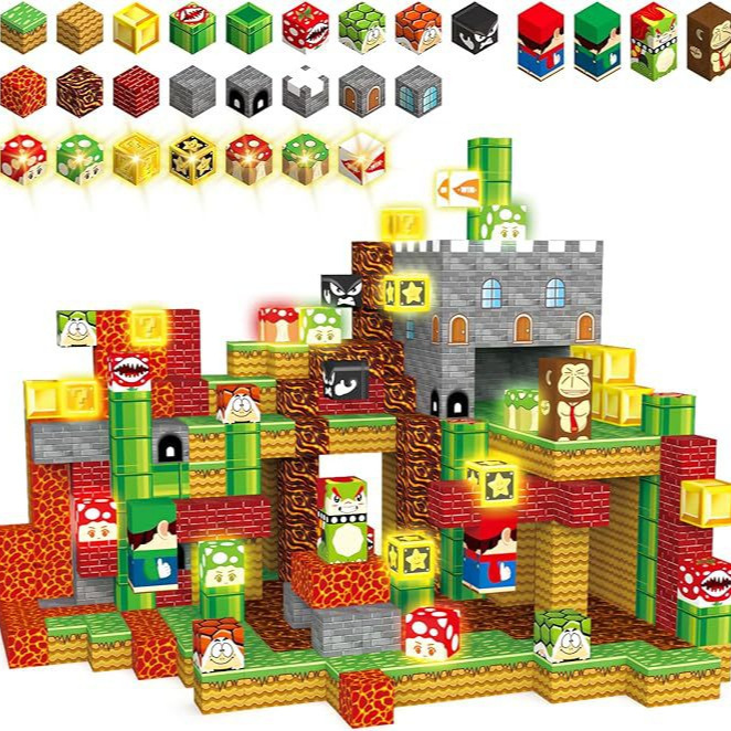 Cross-Border Popular Magnetic Cube Building Blocks 3D Educational Assembly Toys Kidsren's Gifts Amazon Game Castle Boy Cross-Border Popular Magnetic Cube Building Blocks 3D Educational Assembly Toys Kidsren's Gifts Amazon Game Castle Boy