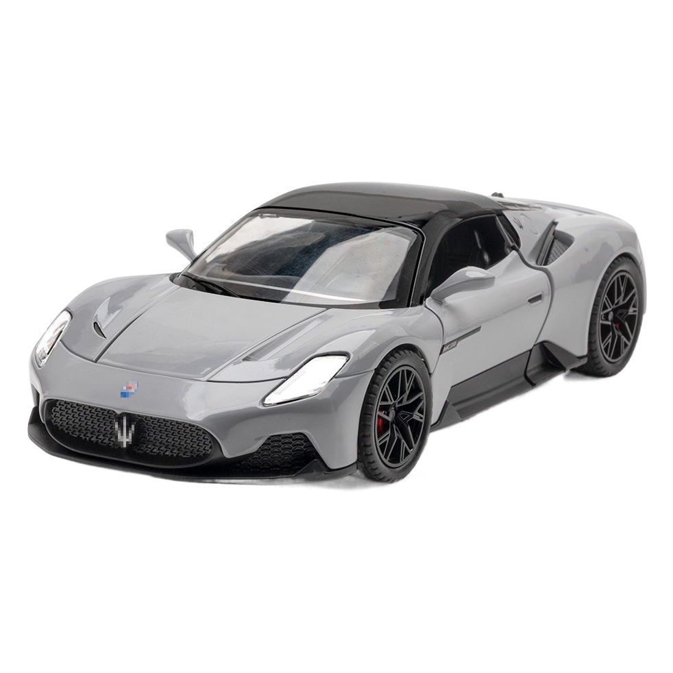 Jiaye modelo de coche de aleación 1:24 Martha MC20 coche deportivo con sonido y luz Tire hacia atrás de coche de juguete modelo de música colección de decoración