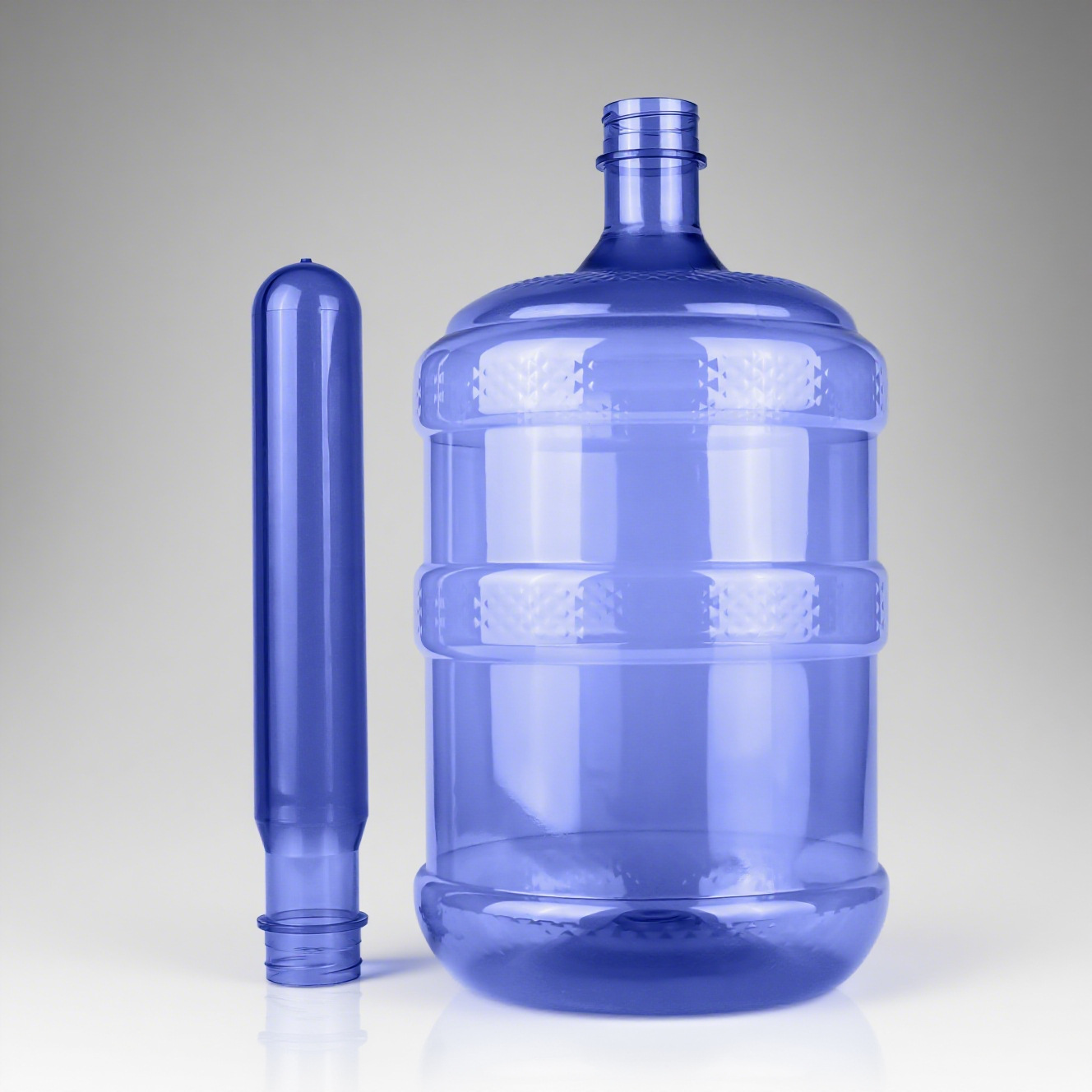 Fábrica directa de 5 galones 18.9L botellas de PET nuevos materiales desechables de agua mineral de grado alimenticio alta permeabilidad