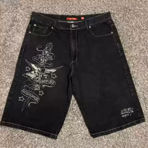 Cross-border European and American Hip-hop JNCO Jeans High Street Gothic Vintage Casual Loose Printed Wide-leg Trousers