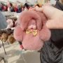 睡眠宝宝獭兔毛毛绒钥匙扣