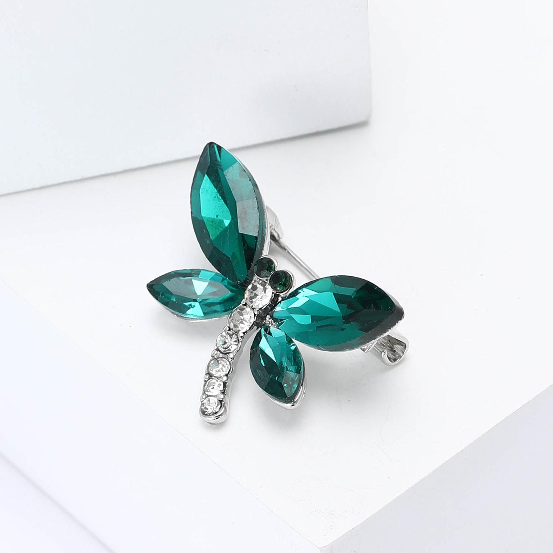 Spilla donna vintage perla cristallo farfalla fiore accessorio_voghion.com