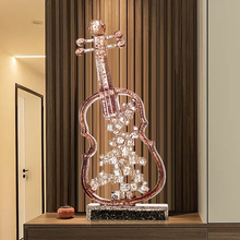感小提琴艺术摆件轻奢客厅入户玄关壁龛电视酒装饰