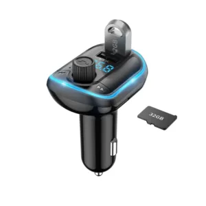 Yeni Avtomobil Bluetooth Qəbuledici MP3 Pleyer, FM Transmitter, İkili USB Sürətli Şarj
