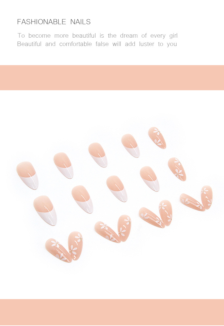 Tragende Rüstung, fertiges Weiß, reine Blume, abnehmbares Nagelkunststück, Wassertropfenform_voghion.com