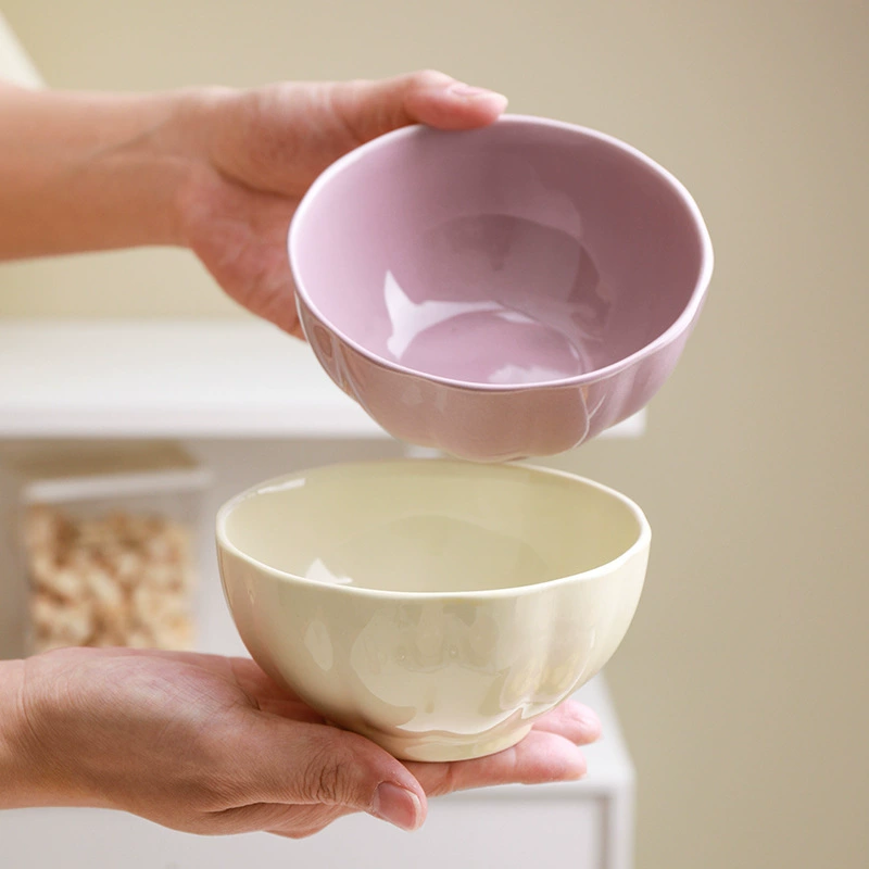 High quality cute ceramic tableware for home use, wide color palette