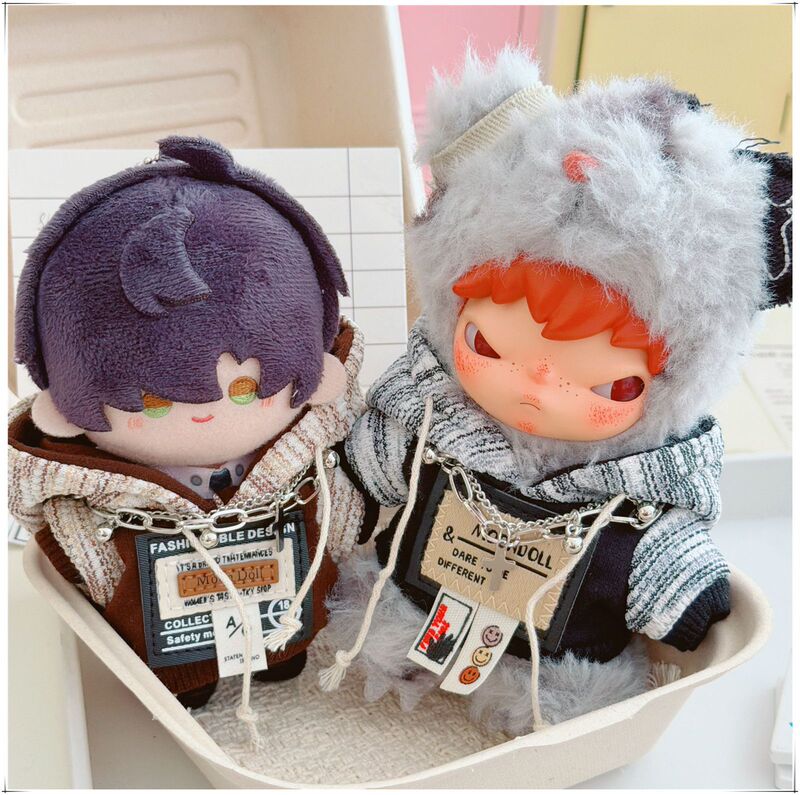 Ono Road Diary Series Vinyl Plush Doll Pendant Hirono Doll Clothes Sweatshirt 10cm Doll Outfit Replacement