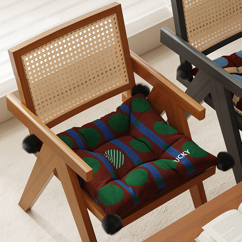 Simple retro americano asiento de asiento de comedor casero invierno invierno caliente aislamiento de aluminio dormitorio asiento de sala de aula cojín