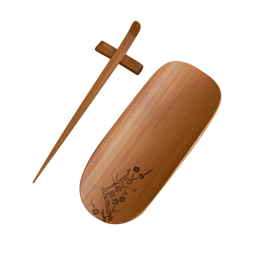 Bamboo tea three-piece set plum, orchid, bamboo and chrysanthemum Zen Kung Fu tea ceremony six gentlemen tea clip tea dial
