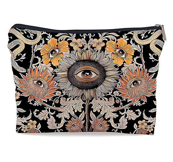 Nueva bolsa de maquillaje lino venta caliente tarot bolsa de maquillaje bohemia bolsa de mano bolsa de lavado bolsa de tela pequeña bolsa de almacenamiento