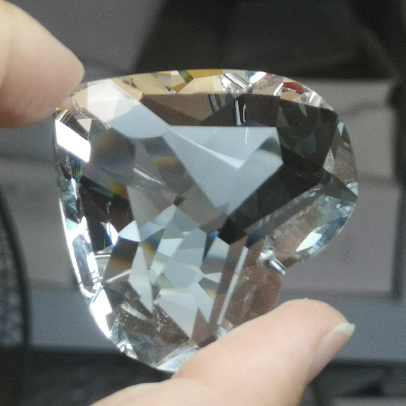 廠家批發歐美熱賣45#新桃心AB彩水晶燈飾掛件 水晶配件水晶簾吊墜