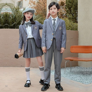幼儿园园服春秋表演服西装英伦风小学生三件套校服班服西服定制