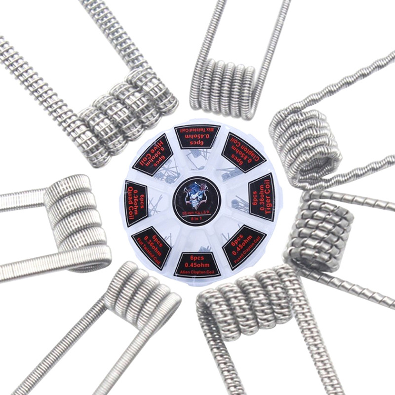 Ghost Head 8-in-1 Heating Wire Flower Wire 8in1 Resistance Wire DIY Finished Wire Suitable for RDA RDTA RTA