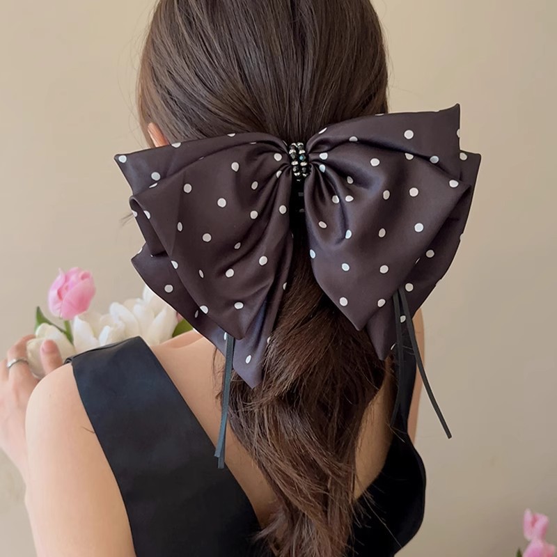 Clip de agarre de lazo de súper hada, parte posterior de la cabeza llena, pinza para el cabello, clip para el cabello de princesa, tocado de clip de tiburón de sentido avanzado