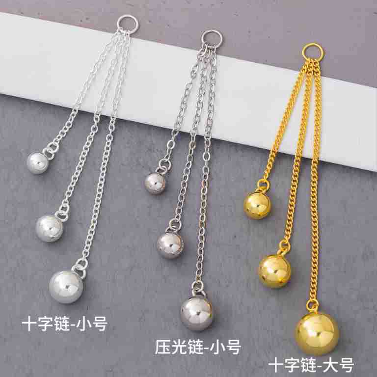 S925 Sterling Silver Gold-Plated Cross Chain O-Shaped Chain Ball Tassel Pendant DIY Pearl Sweater Chain Clavicle Chain S925 Sterling Silver Gold-Plated Cross Chain O-Shaped Chain Ball Tassel Pendant DIY Pearl Sweater Chain Clavicle Chain