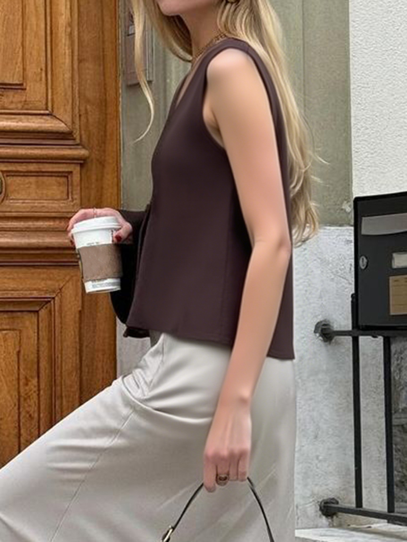 Kaikuo transfronterizo de moda europea y americana elegante chaleco de lana 2026 nueva mujer Amazon