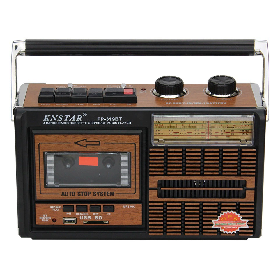 Внешняя торговля взрывы портативный многополосный магнитофон Bluetooth тюнинг радиоприемник FM пожилой карты большой громкости ленточный накопитель