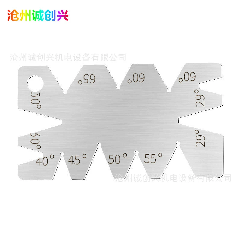 Шаблон угла резьбы из нержавеющей стали, измерительный прибор для сварки, линейка для проверки угла скошенности, измерительный прибор для кромки, измерительный прибор для сварки, измерительный прибор для скошенности