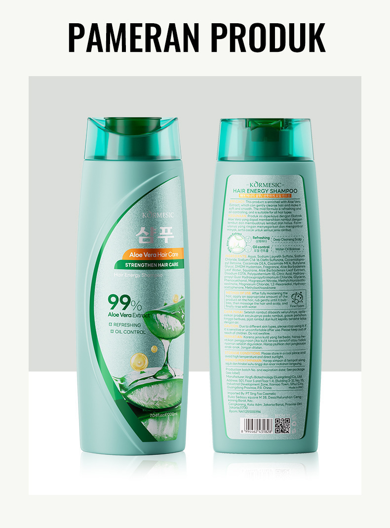 KORMESIC Hair Energy Bottle Shampoo 200ml_voghion.com