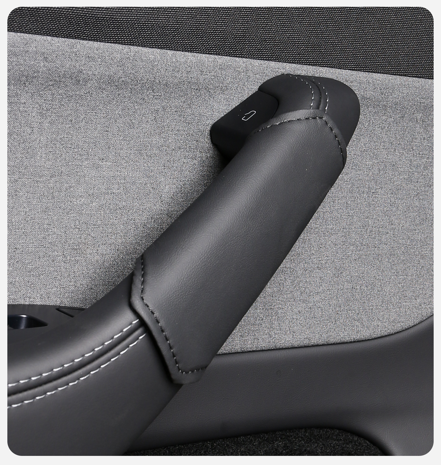 Suitable for Tesla Model 3/Y Interior Door Handle Protective Cover Anti-Slip and Anti-Scratch Cover Interior Modification Accessories