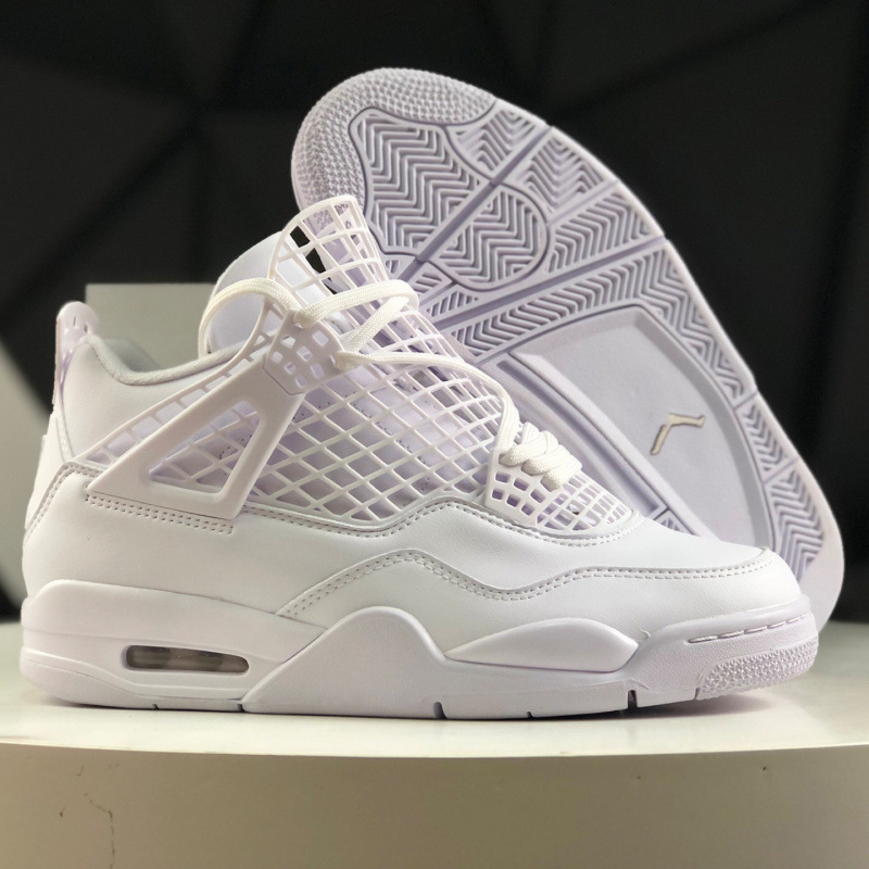 Zapatos de baloncesto de alta calidad Joe 4 malla samurai negro medio para la parte gruesa amortiguación transpirable skate zapatos deportivos casuales para hombres y mujeres