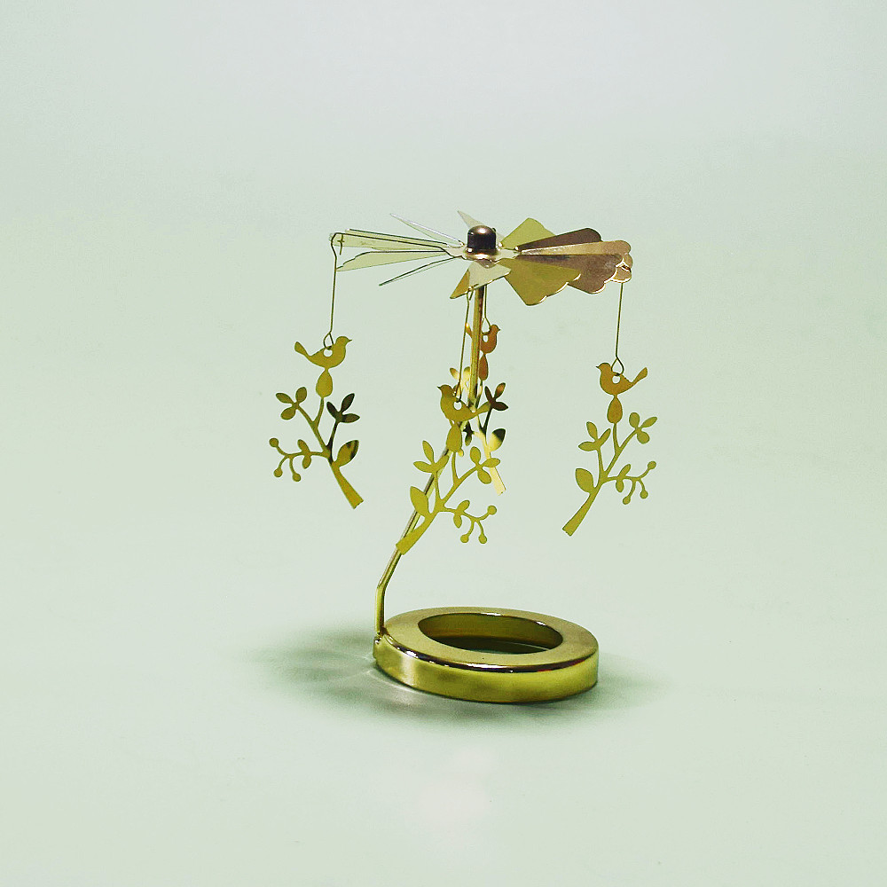 Profesional INS Amazon fabricante romántica aromaterapia vela de vidrio cubierta inteligente giratoria de acero inoxidable candelabro linterna